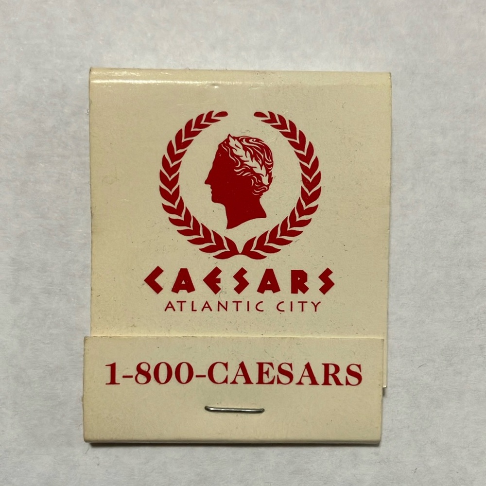 Caesars Atlantic City Unused Matchbook